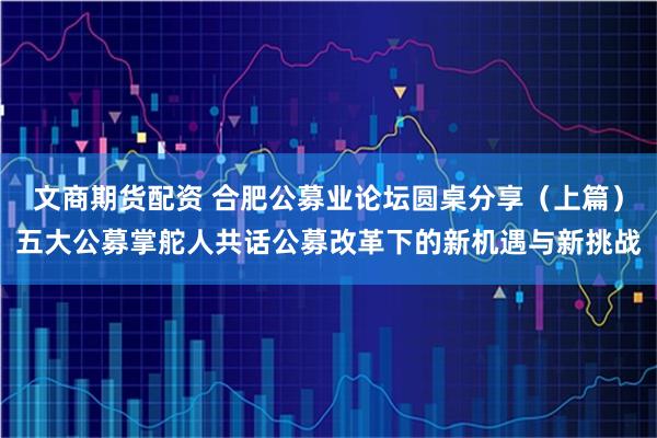 文商期货配资 合肥公募业论坛圆桌分享（上篇）五大公募掌舵人共话公募改革下的新机遇与新挑战
